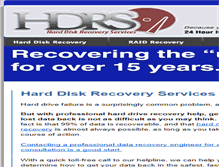Tablet Screenshot of harddrivedatarecovery.org